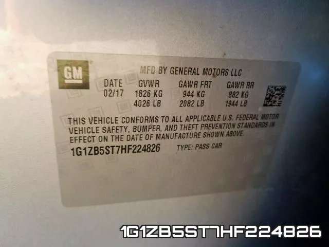 1G1ZB5ST7HF224826 фото 2