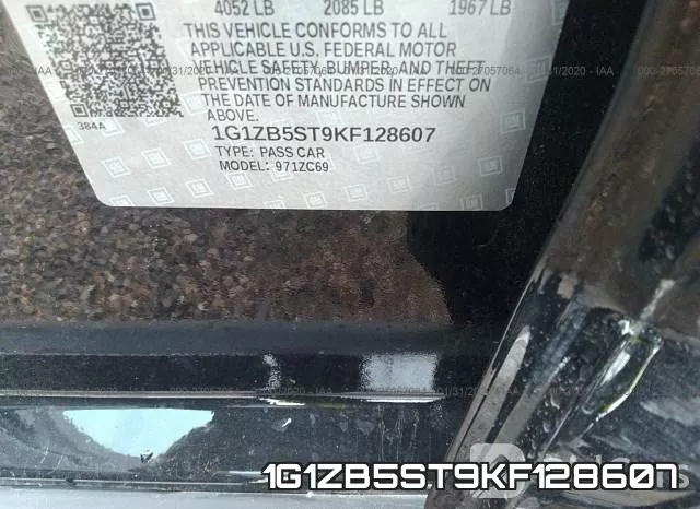 1G1ZB5ST9KF128607 фото 10
