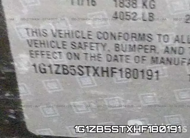 1G1ZB5STXHF180191 фото 10