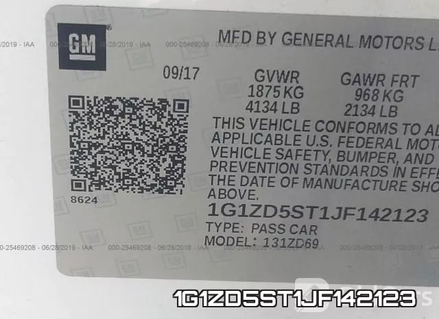 1G1ZD5ST1JF142123 фото 10