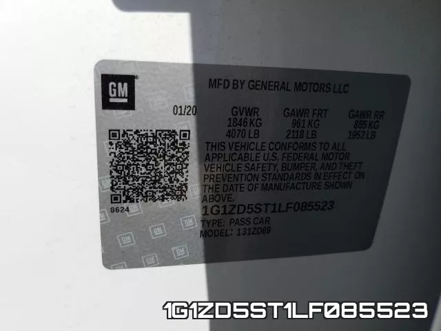 1G1ZD5ST1LF085523 фото 2