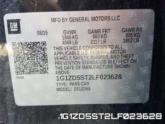 1G1ZD5ST2LF023628 фото 2