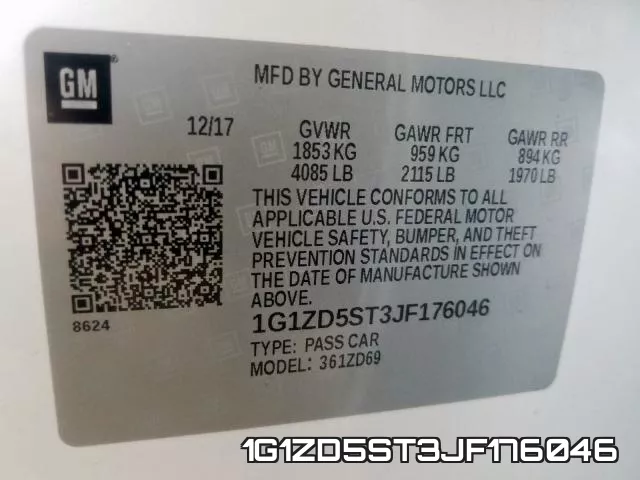 1G1ZD5ST3JF176046 фото 2