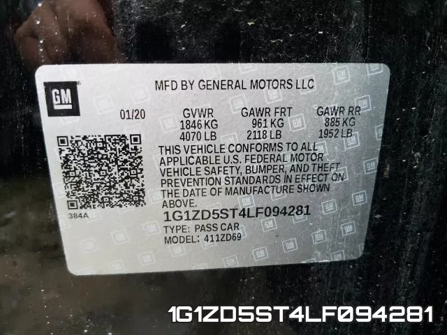 1G1ZD5ST4LF094281 фото 2