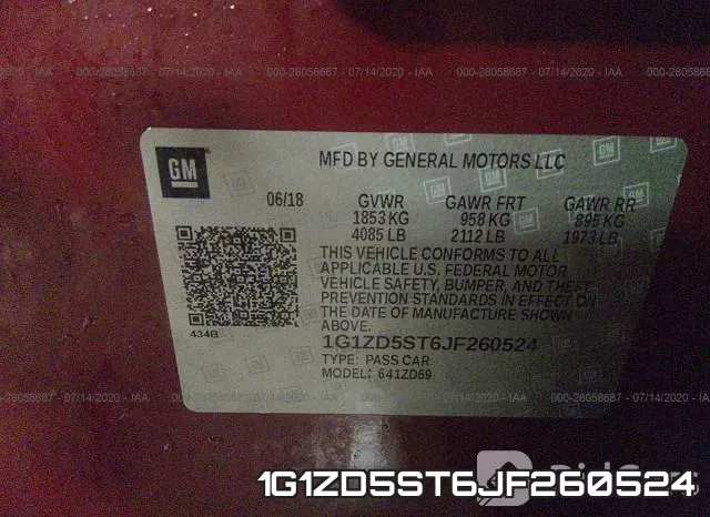 1G1ZD5ST6JF260524 фото 10
