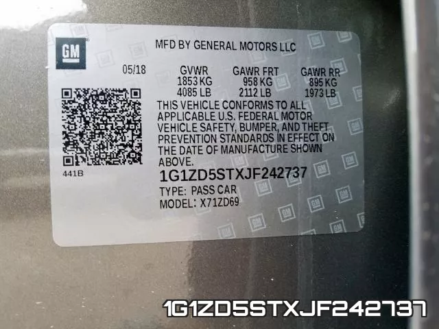 1G1ZD5STXJF242737 фото 2