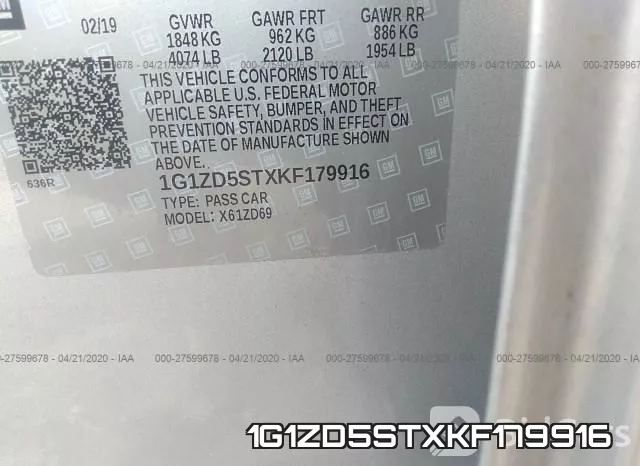 1G1ZD5STXKF179916 фото 10