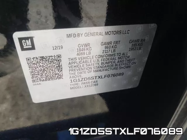 1G1ZD5STXLF076089 фото 2