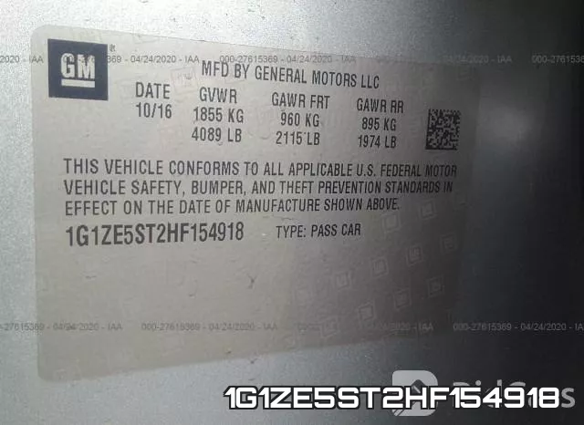 1G1ZE5ST2HF154918 фото 10