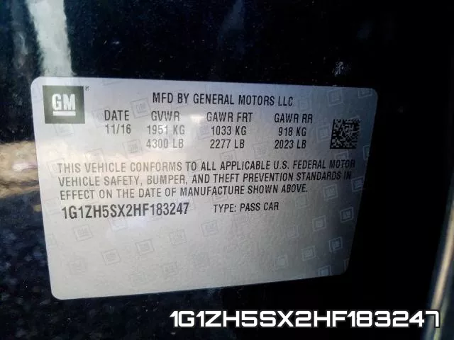 1G1ZH5SX2HF183247 фото 2