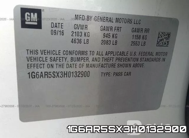 1G6AR5SX3H0132900 фото 10