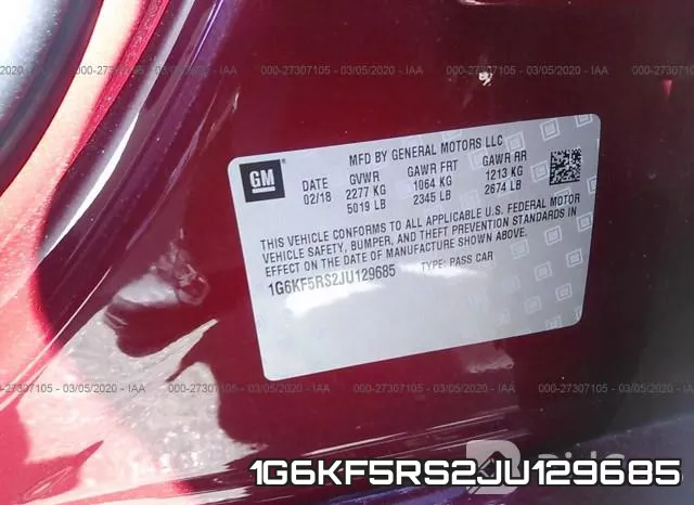1G6KF5RS2JU129685 фото 10