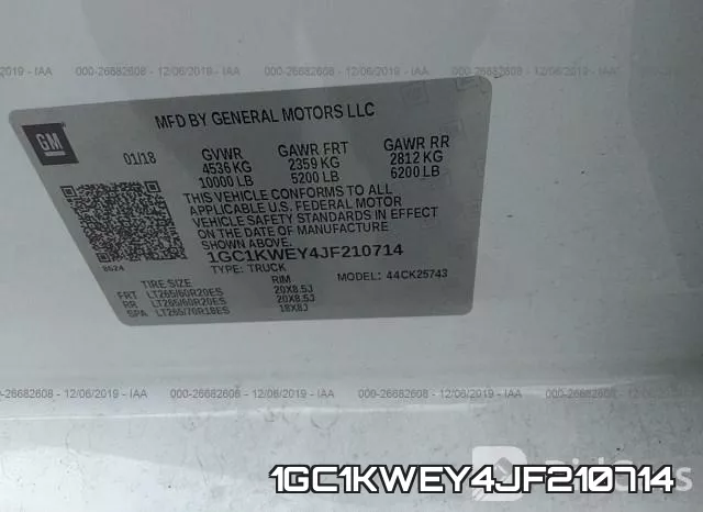 1GC1KWEY4JF210714 фото 10