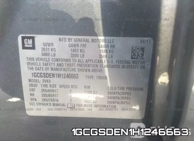 1GCGSDEN1H1246663 фото 10
