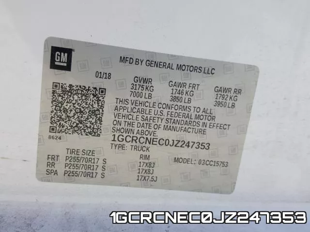 1GCRCNEC0JZ247353 фото 2