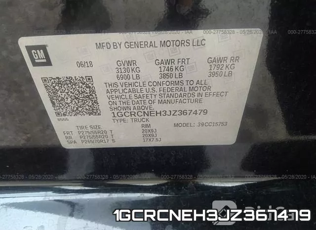 1GCRCNEH3JZ367479 фото 10