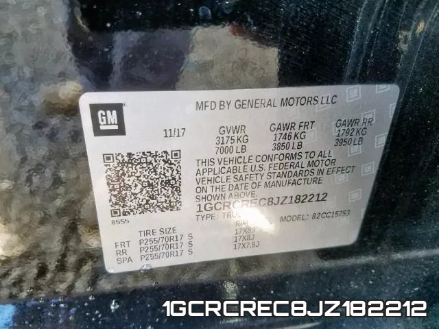 1GCRCREC8JZ182212 фото 2