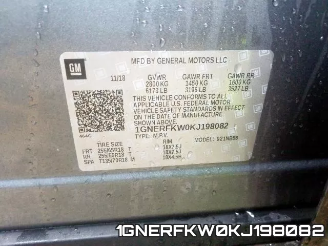 1GNERFKW0KJ198082 фото 2
