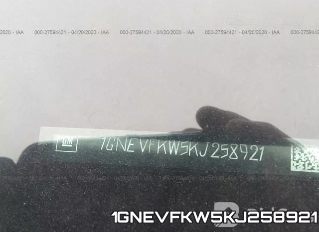1GNEVFKW5KJ258921 фото 10