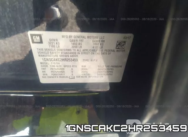 1GNSCAKC2HR253459 фото 10