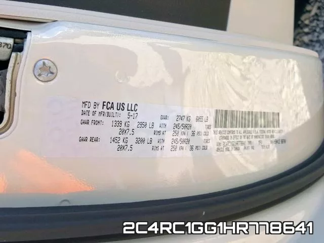 2C4RC1GG1HR778641 фото 2