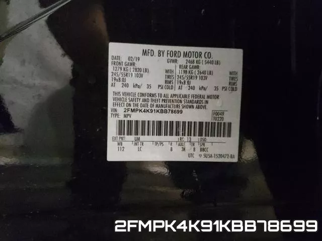 2FMPK4K91KBB78699 фото 2