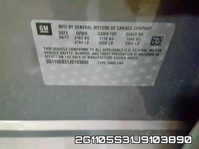 2G1105S31J9103890 фото 2