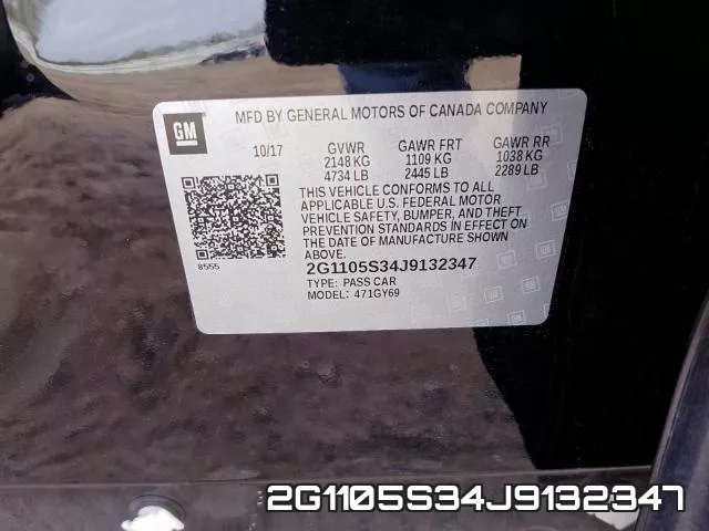 2G1105S34J9132347 фото 2
