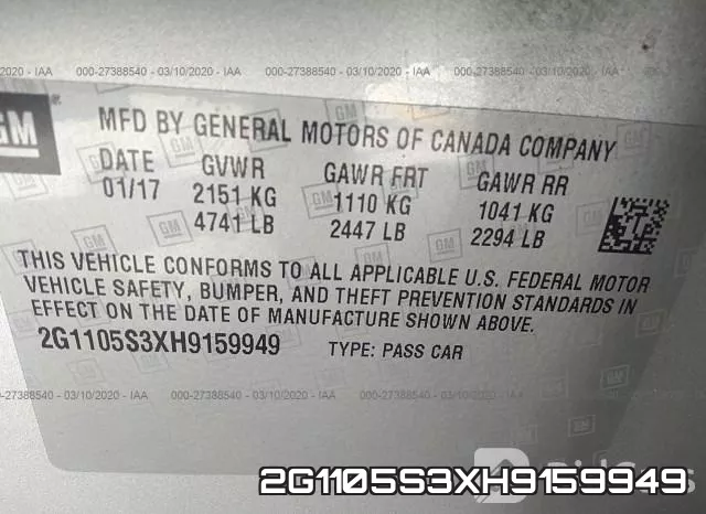 2G1105S3XH9159949 фото 10