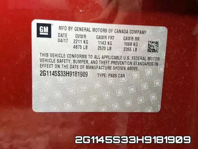 2G1145S33H9181909 фото 2