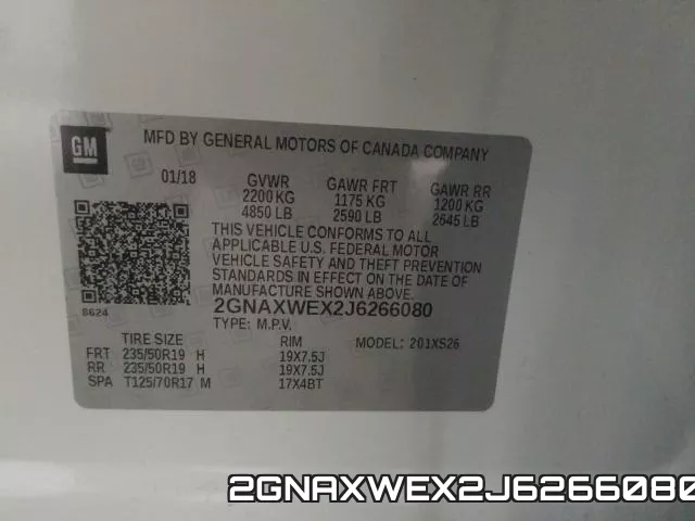 2GNAXWEX2J6266080 фото 2