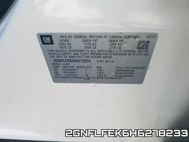 2GNFLFEK6H6278233 фото 2