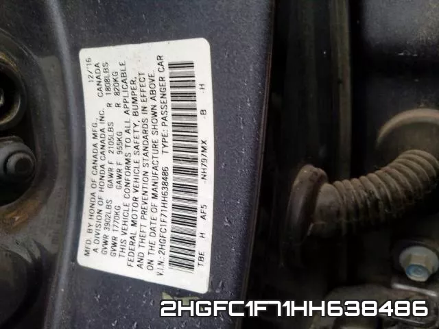 2HGFC1F71HH638486 фото 2