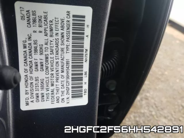2HGFC2F56HH542891 фото 2
