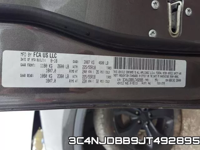 3C4NJDBB9JT492895 фото 2