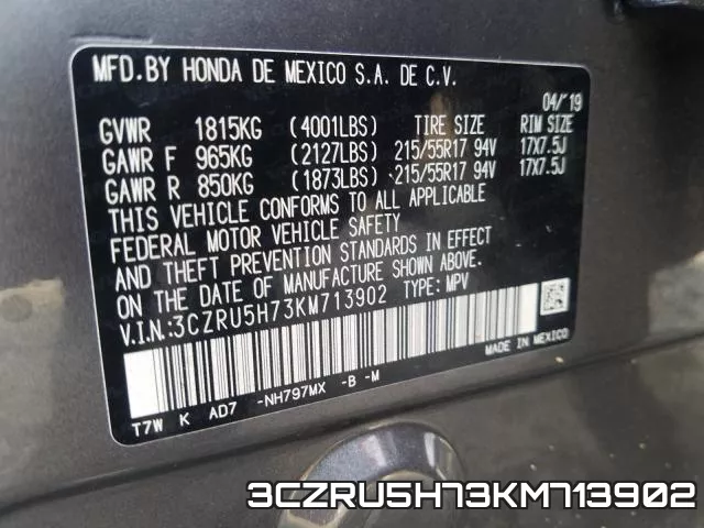 3CZRU5H73KM713902 фото 2
