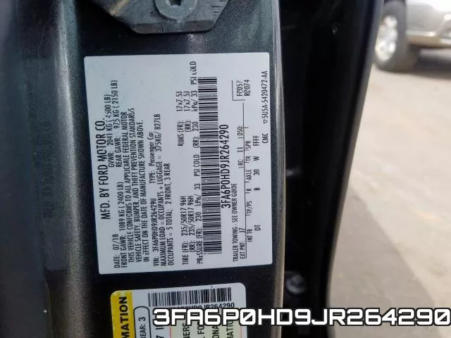 3FA6P0HD9JR264290 фото 2