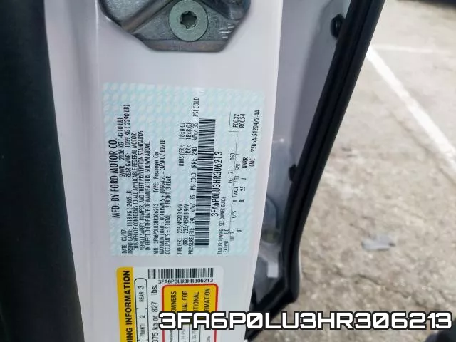 3FA6P0LU3HR306213 фото 2