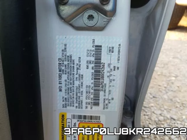 3FA6P0LU8KR242662 фото 2
