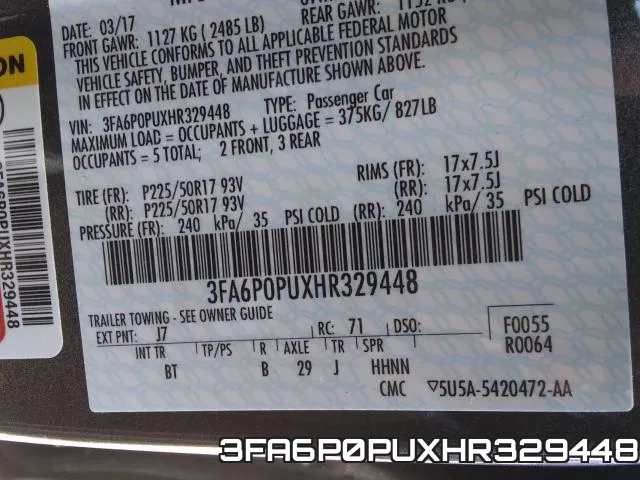 3FA6P0PUXHR329448 фото 2