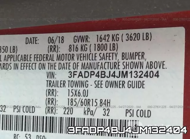 3FADP4BJ4JM132404 фото 10