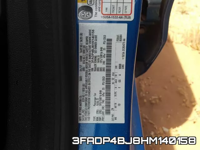 3FADP4BJ8HM140158 фото 2
