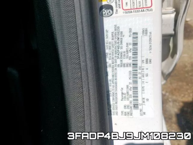 3FADP4BJ9JM108230 фото 2