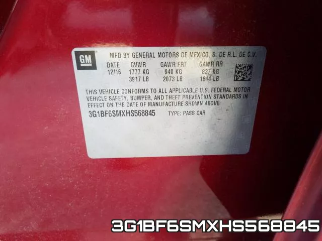 3G1BF6SMXHS568845 фото 2