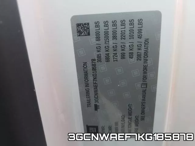 3GCNWAEF7KG185878 фото 2