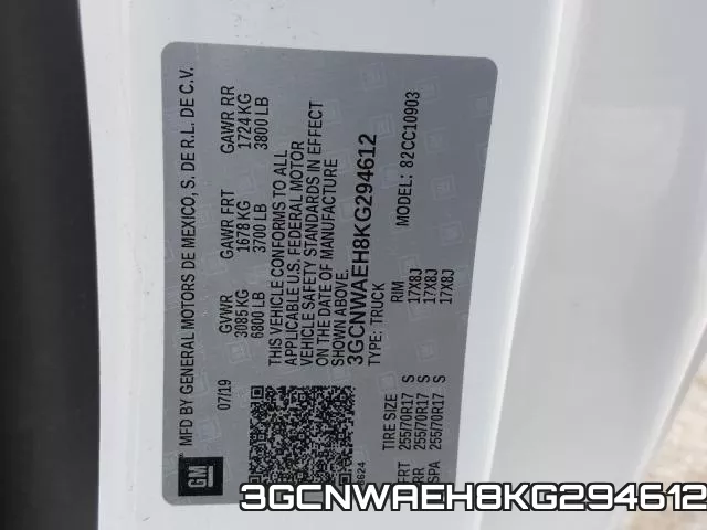 3GCNWAEH8KG294612 фото 2