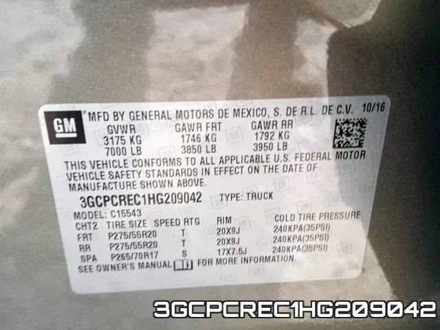 3GCPCREC1HG209042 фото 2