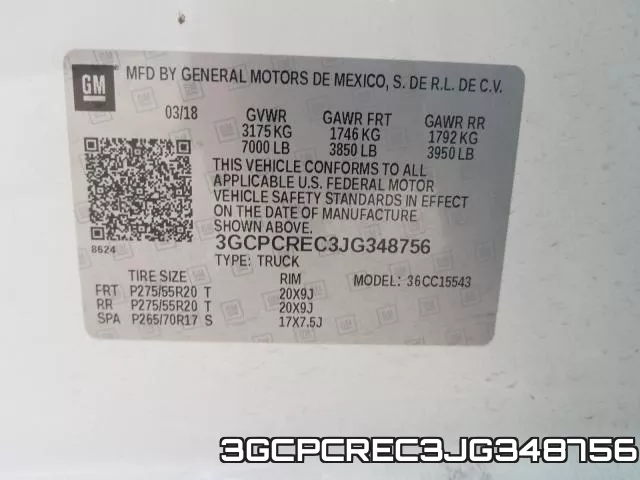 3GCPCREC3JG348756 фото 2