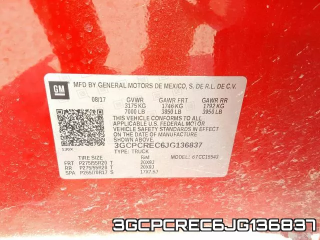 3GCPCREC6JG136837 фото 2