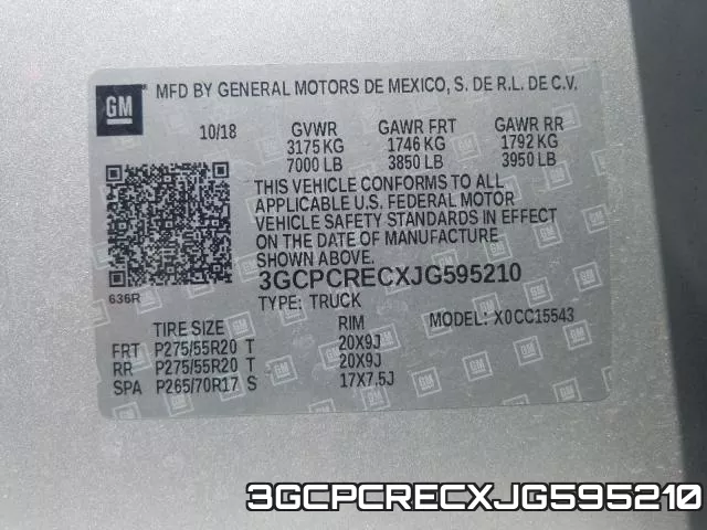 3GCPCRECXJG595210 фото 2